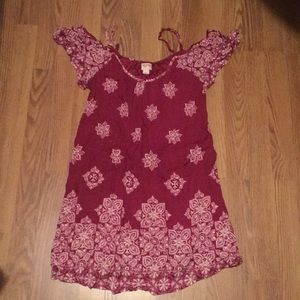 Off the shoulder dress